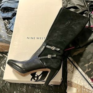 Nine West Black Women's Suede Boots